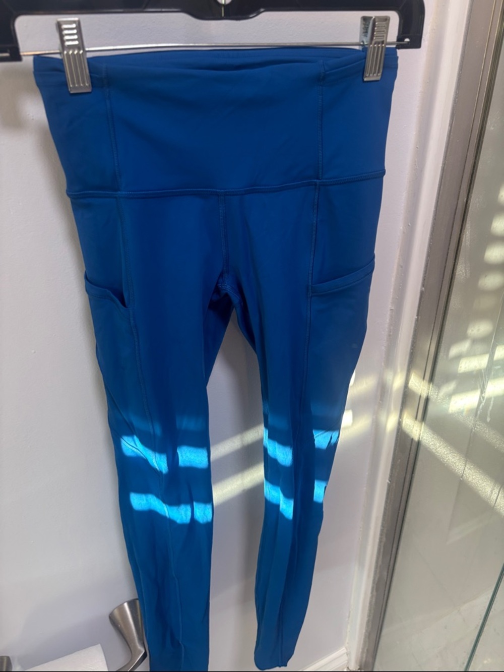lululemon athletica Women's High-Rise Royal Blue Leggings with Side Pockets